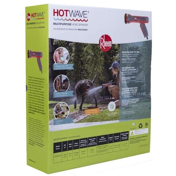 HotWave 1800 W Tankless Electric Multipurpose Hose Sprayer