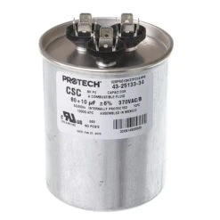 Round Run Cap. 80/10Mfd, 370V