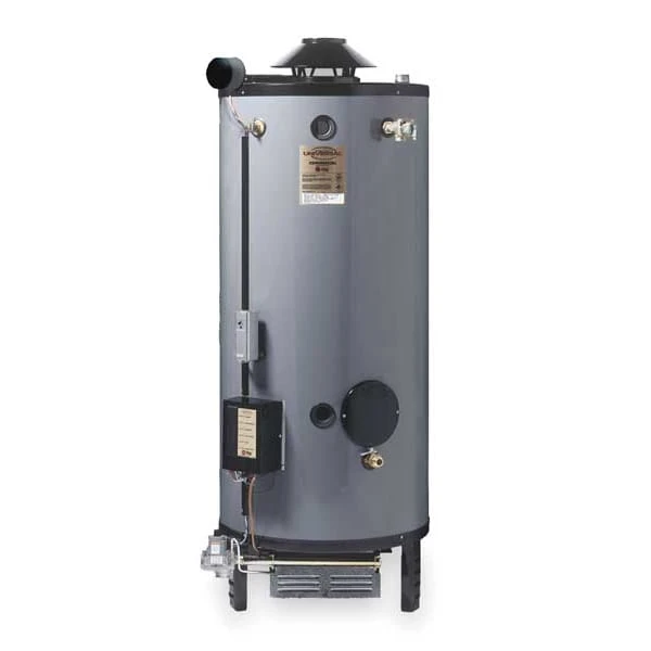 Natural And LP Gas Commercial Gas Water Heater, 76 Gal., 120V AC