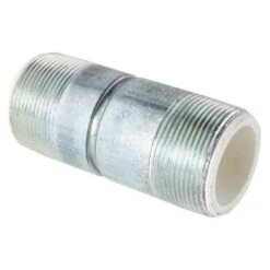 Nipple, 4" L, 4" H, Steel/Polypropylene